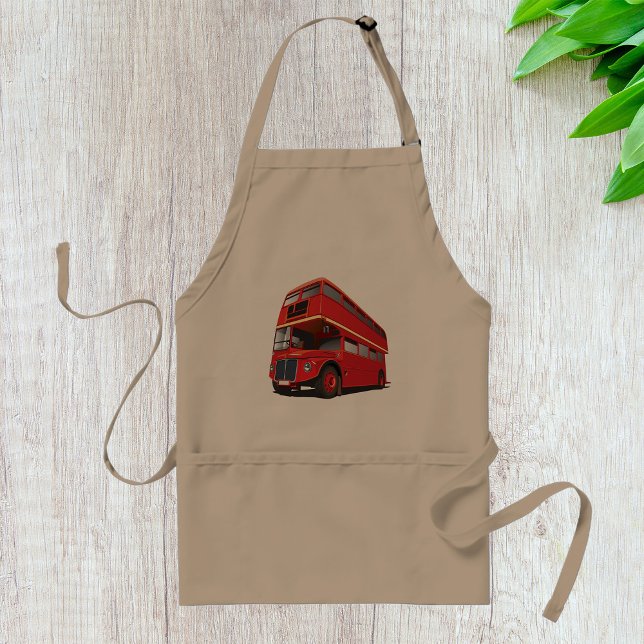 Red Double Decker Bus Apron (Creator Uploaded)