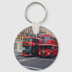Red Double Decker Buses Keychain