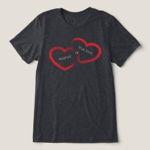 Red Double Heart Tri-Blend Shirt