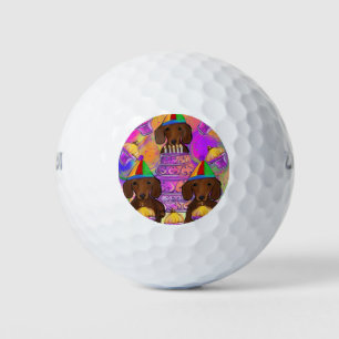 Red Doxies Golf Balls