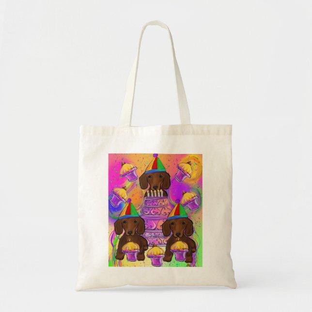 Red Doxies Tote Bag (Front)