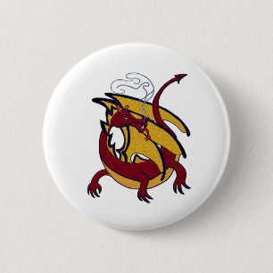 Red dragon 2 inch round button