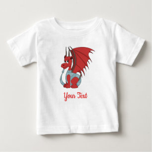 Red Dragon Cartoon  Baby T-Shirt
