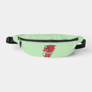 Red Dragon Cartoon  Fanny Pack