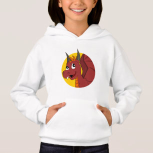 Red dragon cartoon hoodie