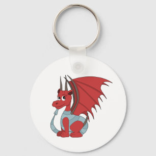 Red Dragon Cartoon  Keychain