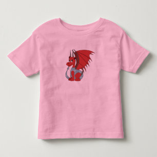 Red Dragon Cartoon Toddler T-shirt