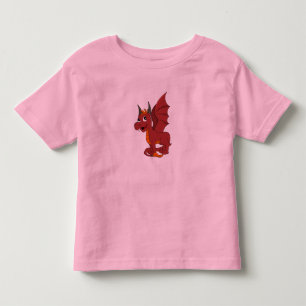 Red Dragon Cartoon Toddler T-shirt