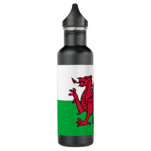 Red Dragon Celtic Flag of Wales & Welsh 710 Ml Water Bottle