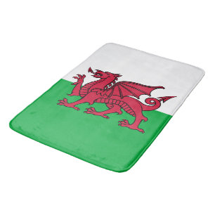 Red Dragon Celtic Flag of Wales & Welsh Bath Mat