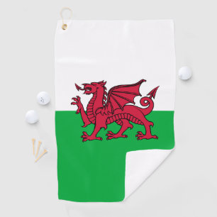 Red Dragon Celtic Flag of Wales & Welsh Golf Towel