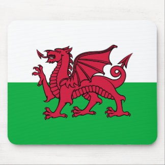 Red Dragon Celtic Flag of Wales & Welsh Mouse Pad