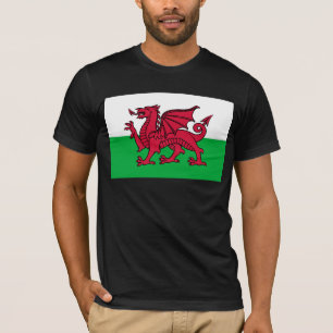 Red Dragon Celtic Flag of Wales & Welsh T-Shirt