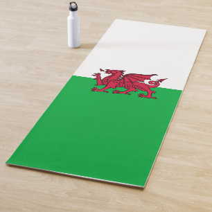 Red Dragon Celtic Flag of Wales & Welsh Yoga Mat
