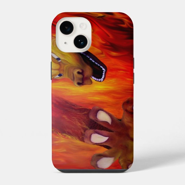 Red Dragon Claw iPhone Case (Back)