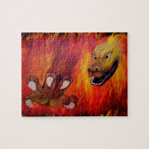 Red Dragon Claw Jigsaw Puzzle