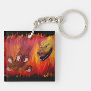 Red Dragon claw Keychain