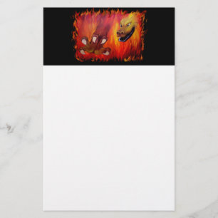 Red Dragon Claw Stationery