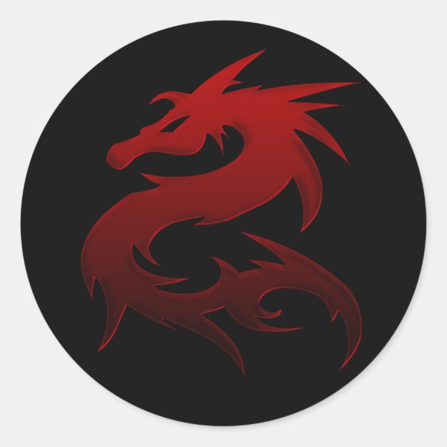 Red Dragon Design 1 :: Stickers Imaginaire (Devant)