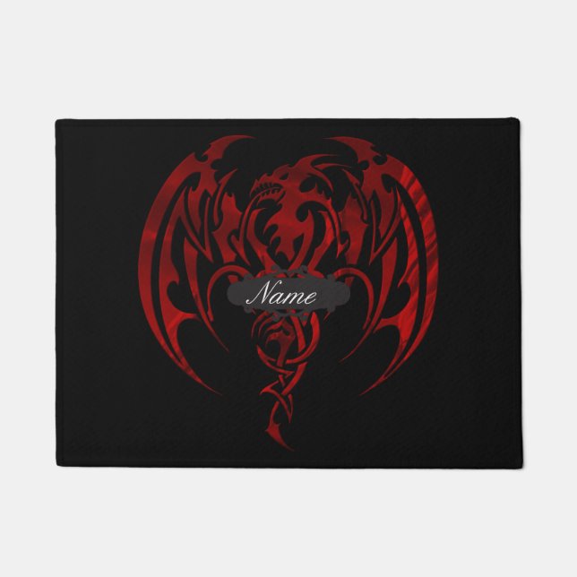 Red Dragon Doormat (Front)