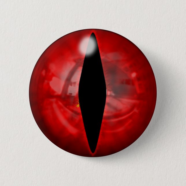Red Dragon Eye 2 Inch Round Button (Front)