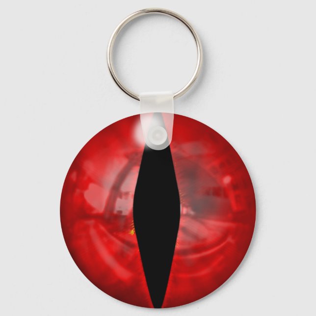 Red Dragon Eye Keychain (Front)