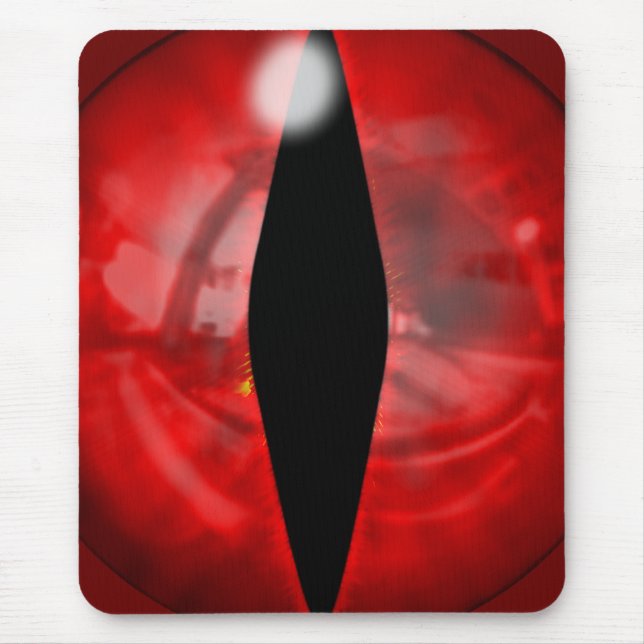 Red Dragon Eye Mouse Pad (Front)