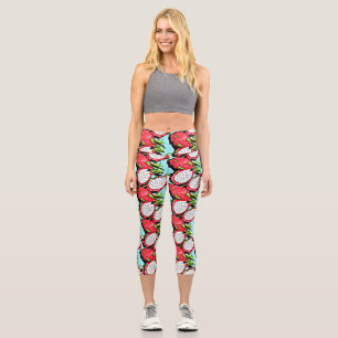 red dragon fruit capri leggings
