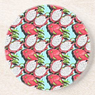 red dragon fruit coaster