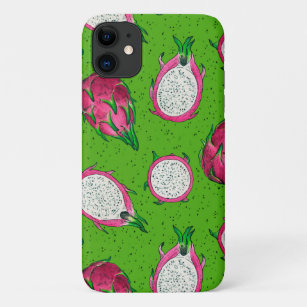 Red dragon fruit on green Case-Mate iPhone case