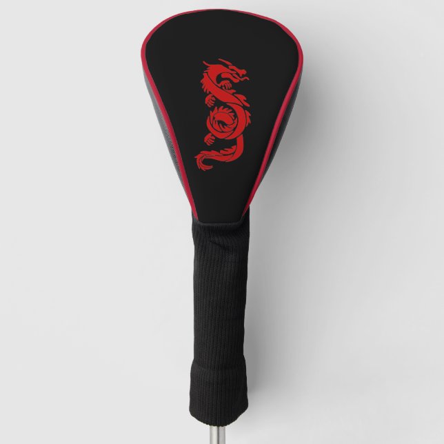 Red Dragon Golf Head Cover (Front)