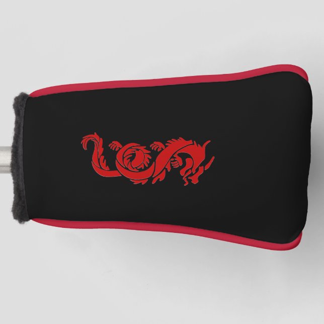 Red Dragon Golf Head Cover (Front)