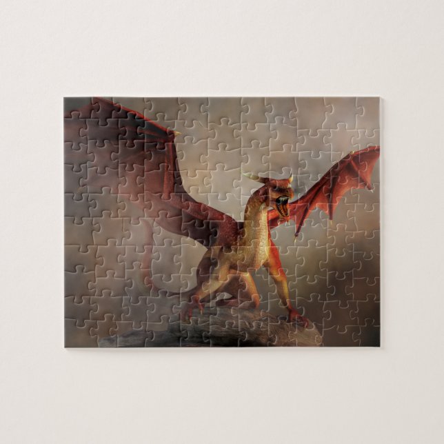 Red Dragon Jigsaw Puzzle (Horizontal)