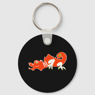 Red dragon keychain