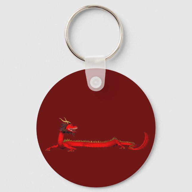 Red Dragon Keychain (Front)