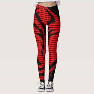 Red dragon   leggings