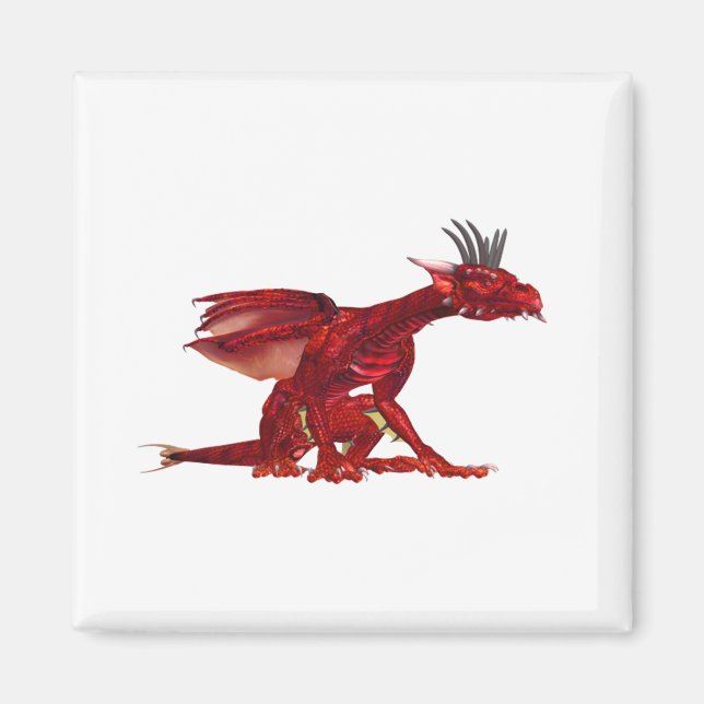 Red Dragon Magnet  (Front)
