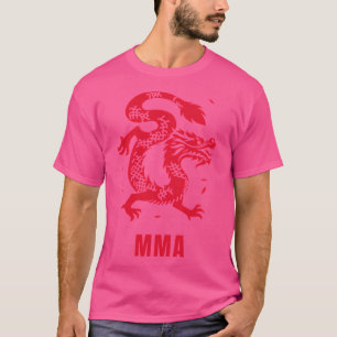 Red Dragon Mma Mixed Martial Arts Design T-Shirt