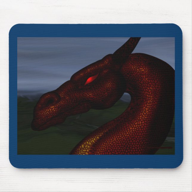 red-dragon mouse pad (Front)