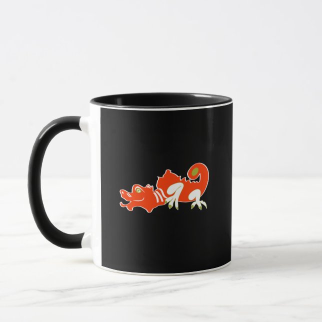 Red dragon mug (Left)