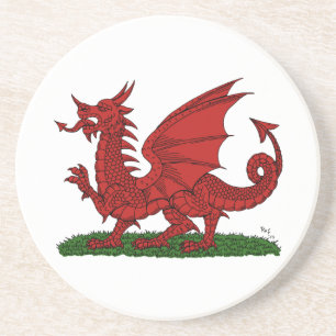 Red Dragon of Wales Coaster