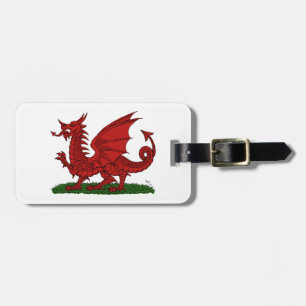 Red Dragon of Wales Luggage Tag