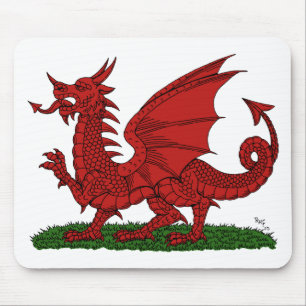 Red Dragon of Wales Mouse Pad