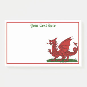Red Dragon of Wales Post-it Notes