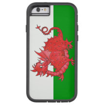 Red Dragon on Green and White iPhone 6 Xtreme Case