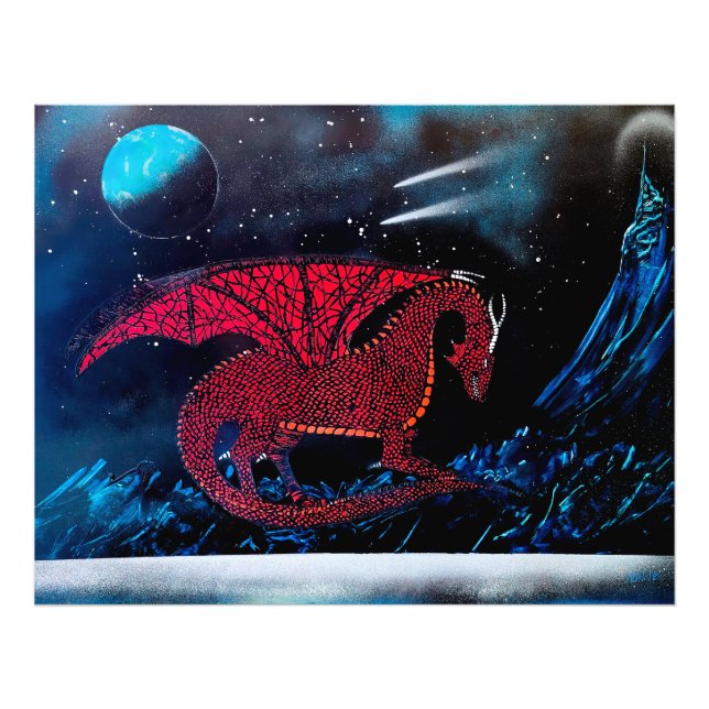 Red Dragon Photo Print (Front)