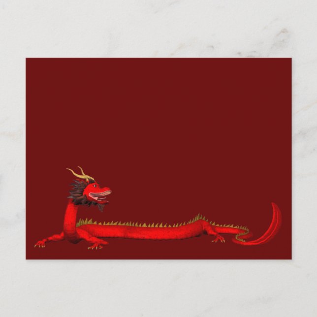 Red Dragon Postcard (Front)