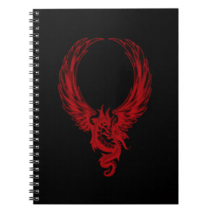 Red Dragon Ryuu Spiral Notebook