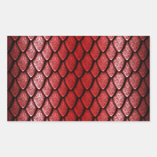 Red Dragon Scales Sticker