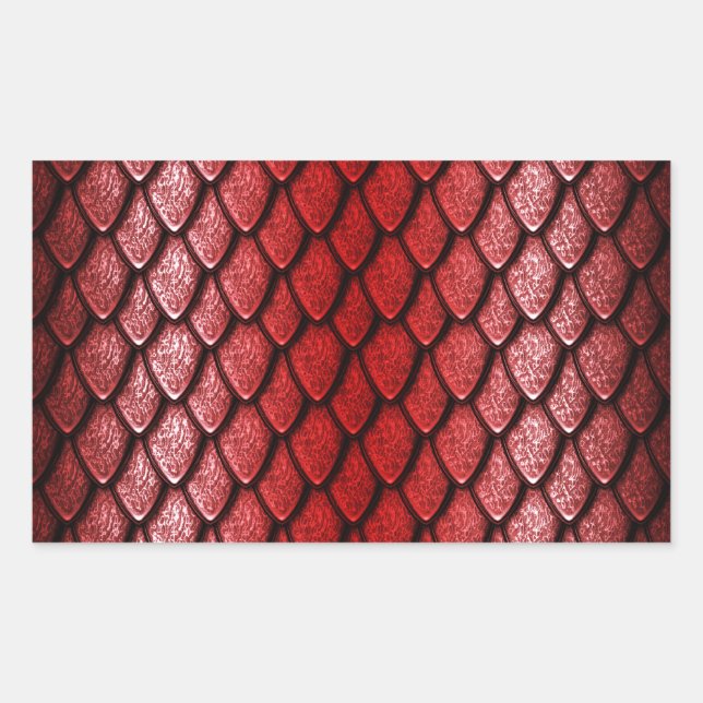 Red Dragon Scales Sticker (Front)